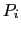 P_{i}