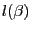 l(\beta )