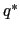  q^{\ast}