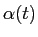 LaTex Encoded Math: \displaystyle \alpha(t)