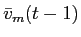  \bar{v}_{m}(t-1)