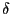 \delta 