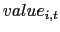 value_{i,t}