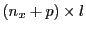  (n_x+p) \times l