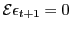 LaTex Encoded Math: \displaystyle \mathcal{E} \epsilon_{t+1} = 0