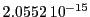  2.0552\,{10}^{-15}