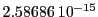  2.58686\,{10}^{-15}