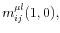  m_{ij}^{\mu l}(1,0),