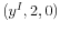 (y^{I},2,0)