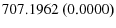  707.1962{~}(0.0000)