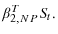  \beta_{2,NP}^{T}S_{t}.