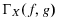  \Gamma_{X}(f,g)