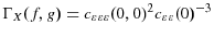  \Gamma_{X}(f,g)=c_{\varepsilon\varepsilon\varepsilon}(0,0)^{2}c_{\varepsilon \varepsilon}(0)^{-3}
