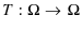  T:\Omega\rightarrow\Omega