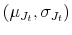  (\mu_{J_t}, \sigma_{J_t})