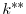  % k^{\ast\ast}% 