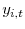  y_{i,t}