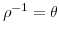  \rho^{-1}=\theta