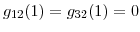  g_{12}(1)=g_{32}(1)=0