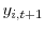 \displaystyle y_{i,t+1}