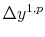  \Delta y^{1,p}