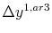  \Delta y^{1,ar3}