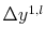  \Delta y^{1,l}