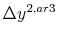  \Delta y^{2,ar3}