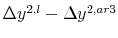  \Delta y^{2,l} - \Delta y^{2,ar3}