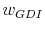  w_{GDI}