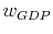  w_{GDP}