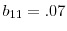 b_{11}=.07