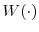  W(\cdot)