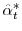  \hat{\alpha}% _{t}^{\ast}
