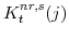  K^{nr,s}_{t}(j)