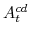 A^{cd}_{t}