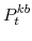 \displaystyle P^{kb}_{t} 