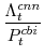 \displaystyle \frac{\Lambda^{cnn}_{t}}{P^{cbi}_{t}} 