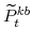 \displaystyle \widetilde{P}^{kb}_{t} 