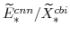  \widetilde{E}^{cnn}_{\ast}/\widetilde{X}^{cbi}_{\ast}