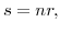  s=nr,