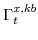  \Gamma^{x,kb}_{t}