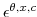  \epsilon^{\theta,x,c}