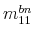  m_{11}^{bn}