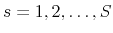  s=1,2,\ldots,S