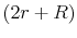  \left( 2r+R\right) 