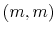  % (m,m)