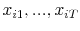  x_{i1},...,x_{iT}