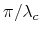  \pi/\lambda _{c}