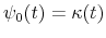  \psi_{0}(t)=\kappa(t)